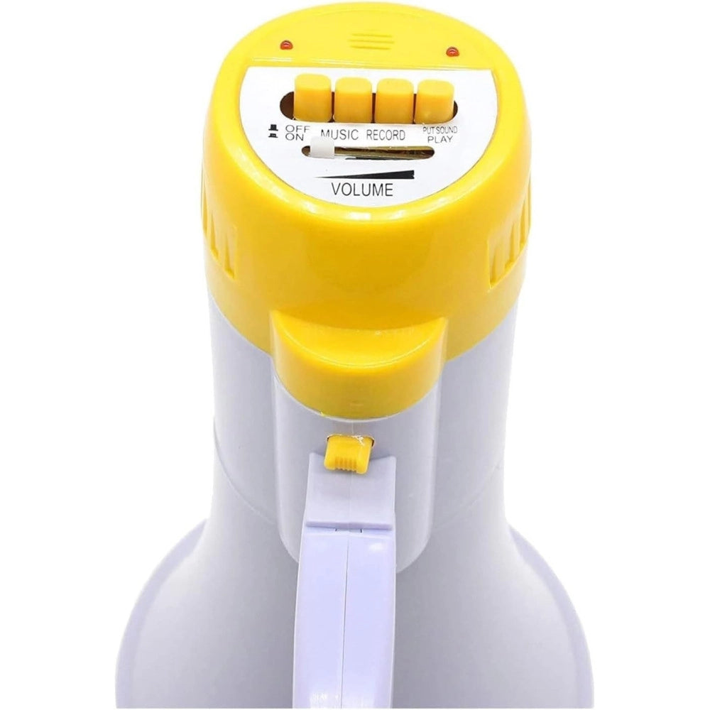Trade Shop - Megafono Portatile Altoparlante Registratore Vocale Musicale Batteria 200 Mt. -