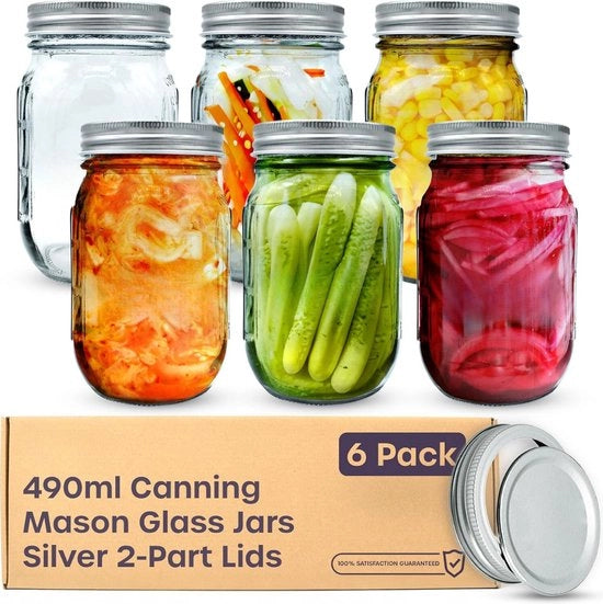 Set di Overnight Oats in Bicchieri di Mason - Muesli - Bicchieri per Cereali - Set - Must have per il tuo colazione