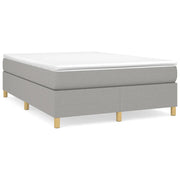 Letto matrimoniale | Letto per adulti | Struttura Letto a Rete a Molle Grigio Chiaro 140x190 cm Tessuto