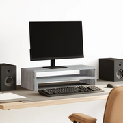 vidaXL Supporto per Monitor Grigio Sonoma 54x22x15 cm in Truciolato