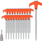20 x Viti a vite robuste - Resistenti per campeggio e outdoor - Resistono a forti venti - Adatti per pavimenti duri, bosco, prati e erba