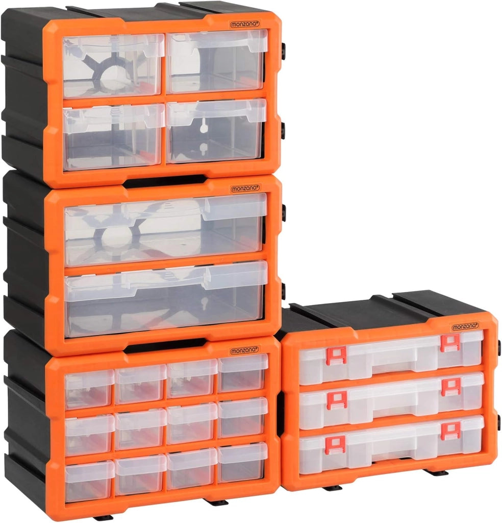Box Portaminuterie Organizer espandibile 72 scomparti Contenitore Minuterie Utensili Officina
