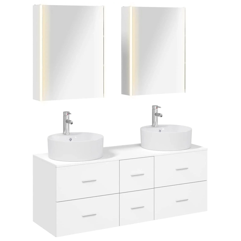 Set di mobili per il bagno 5 pcs Bianco 3406927