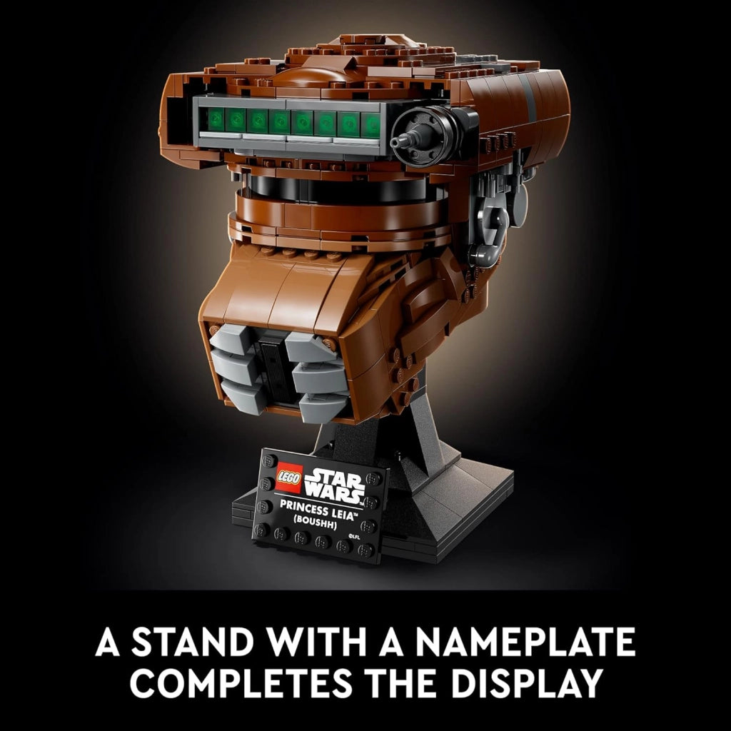 LEGO Star Wars Casco della Principessa Leia (Boushh) 75351 Festeggia Il 40° Anniversario di Una Scena Classica con Questo espositore costruibile da 18+ 670 Pezzi