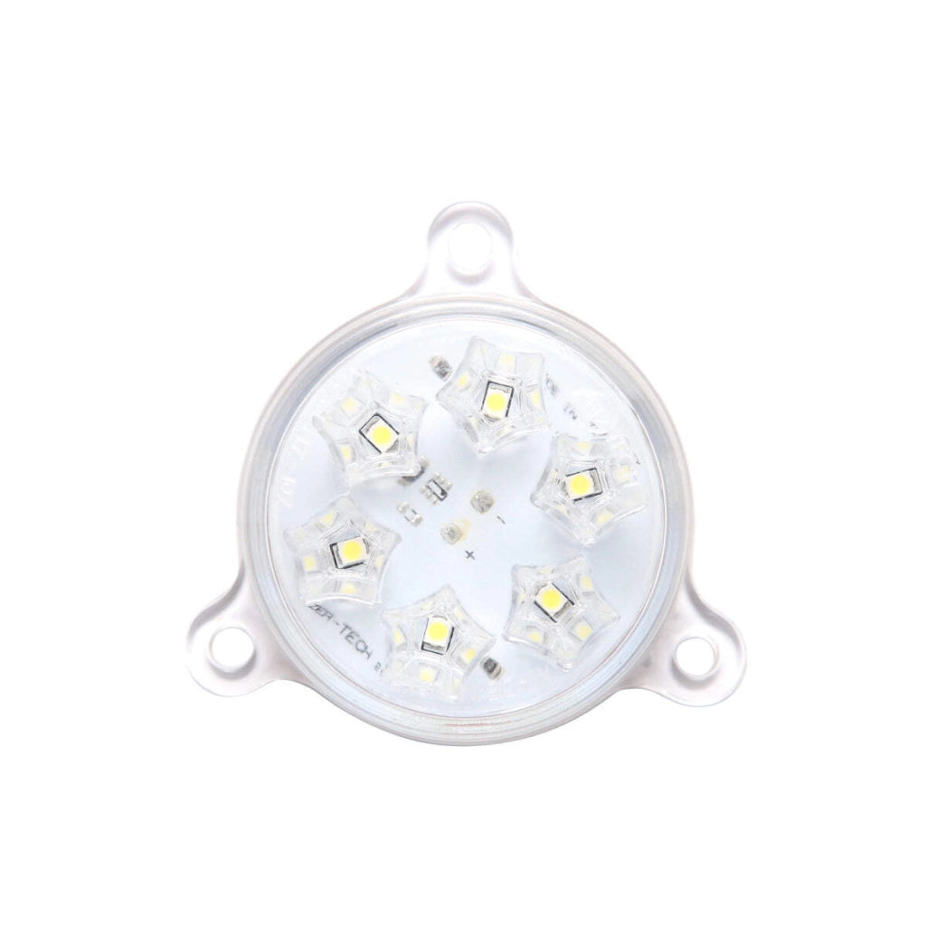 Lampada LED rotonda universale 12/24V bianca, Breckner Germany