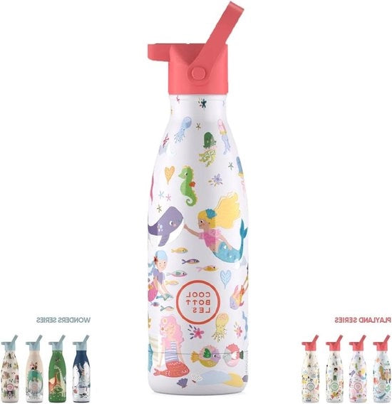 Flessa termica per bambini 350 ml - Bebende liquidi caldi 18 ore - Bebende liquidi freddi 36 ore - Flessa con fondo ribaltabile - Libera da BPA
