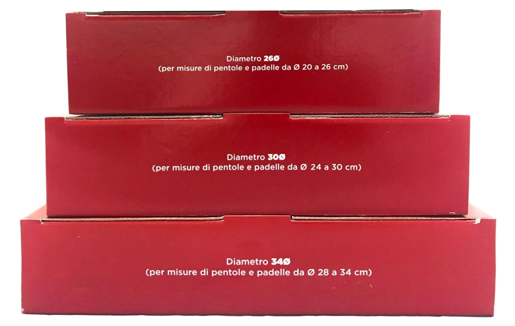 3 Coperchi Magici Antiodore  Ventur Magic In Acciaio Inox 26, 30, 34 Cm