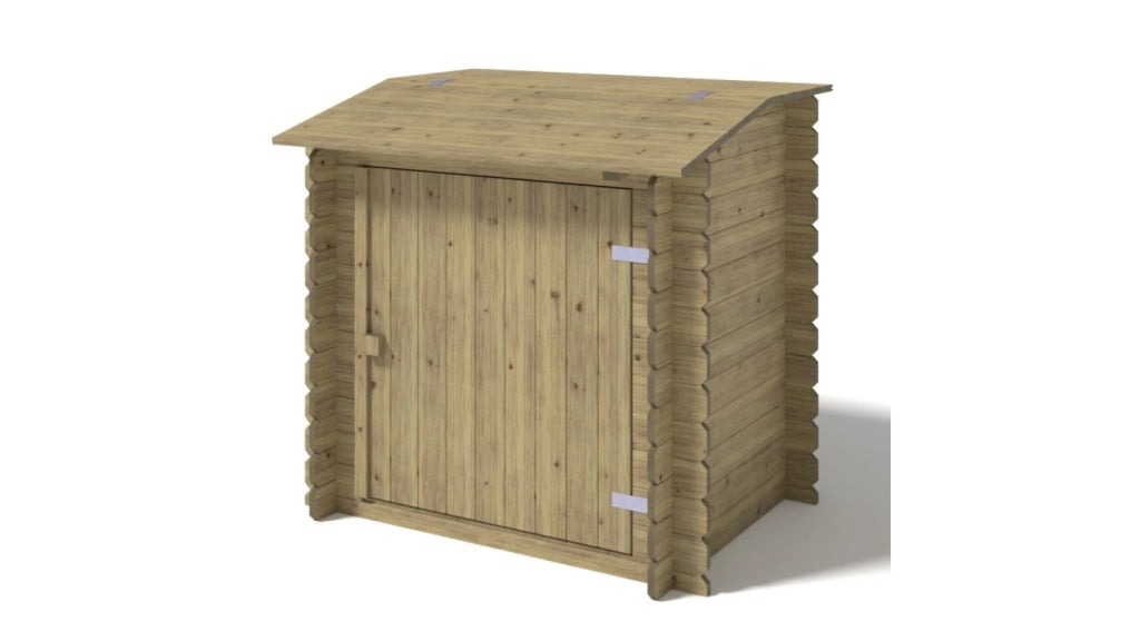 Armadietto da giardino per piscina per attrezzature 1.2x0.89 m H.1.13 m - Impregnato - SZA7 - ALTANKA