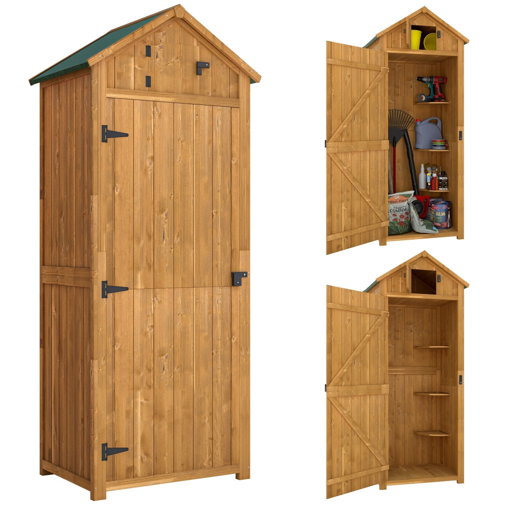 Capanno da Giardino in Legno ¨C zephmum ¨C Giallo 77x54x179