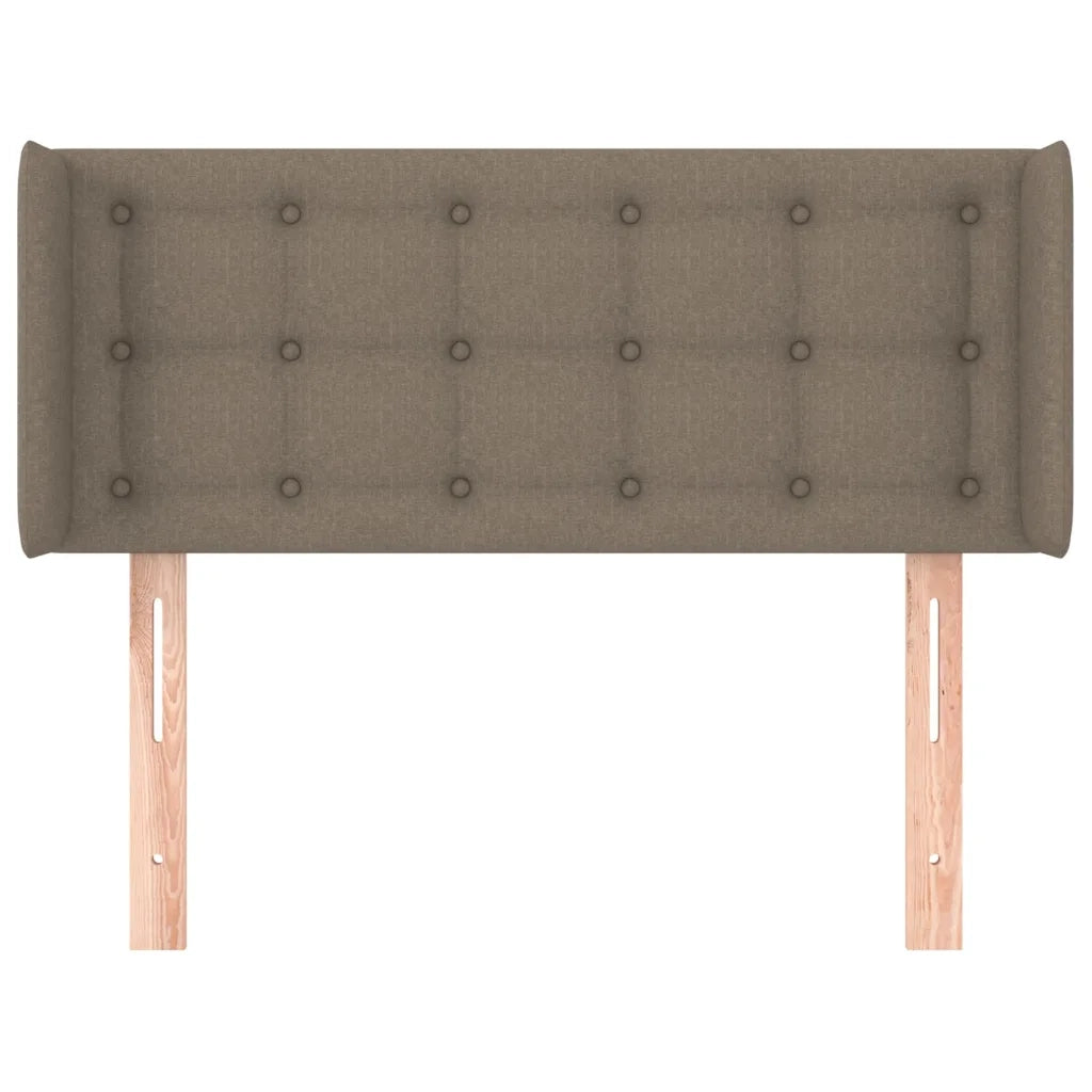 Testiera ad Orecchio Tortora 93x16x78/88 cm in Tessuto 3119188