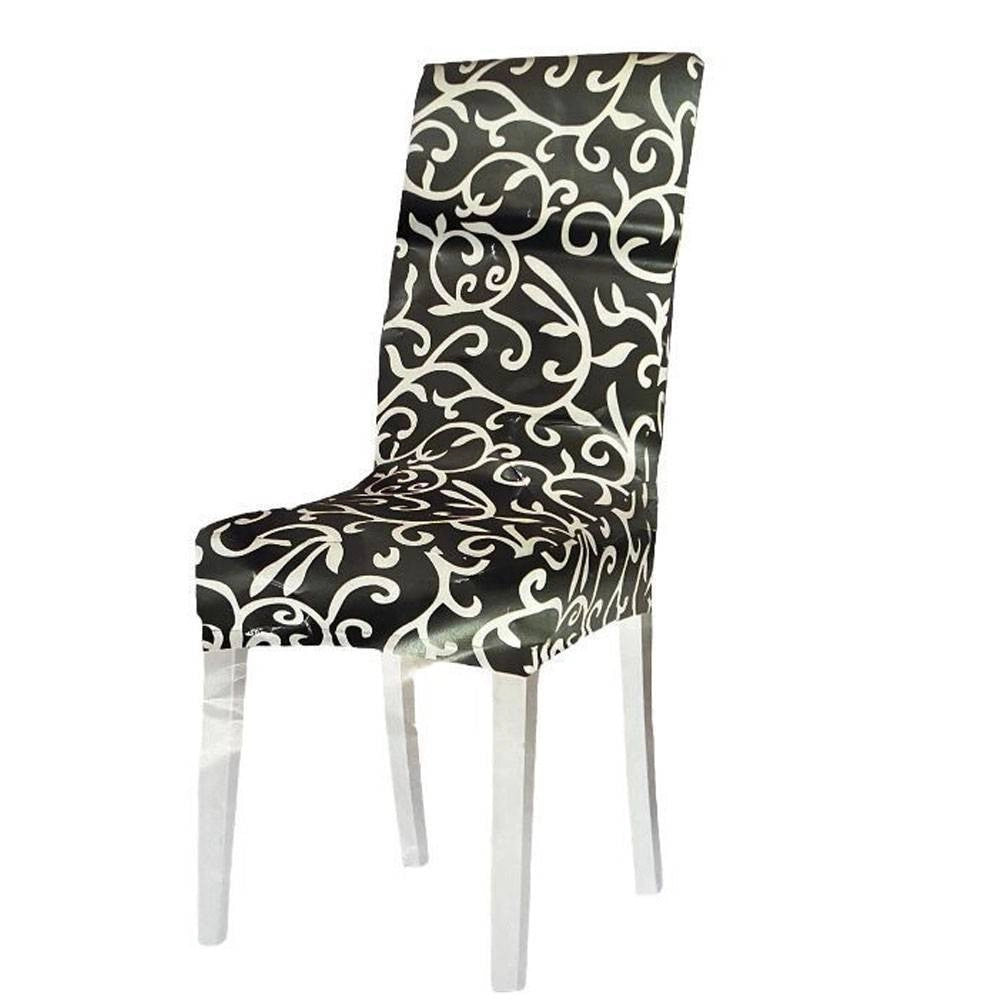 Trade Shop - Set 2 Pz Coprisedia Copertura Spalliera Elasticizzati Con Ghirigori Vari Colori -