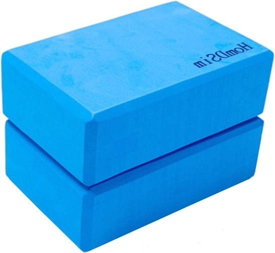 Blocco di EVA per stabilità e sostegno - Set da 2 pezzi - Migliora la resistenza - 23 x 15 x 7,6 cm (blu)