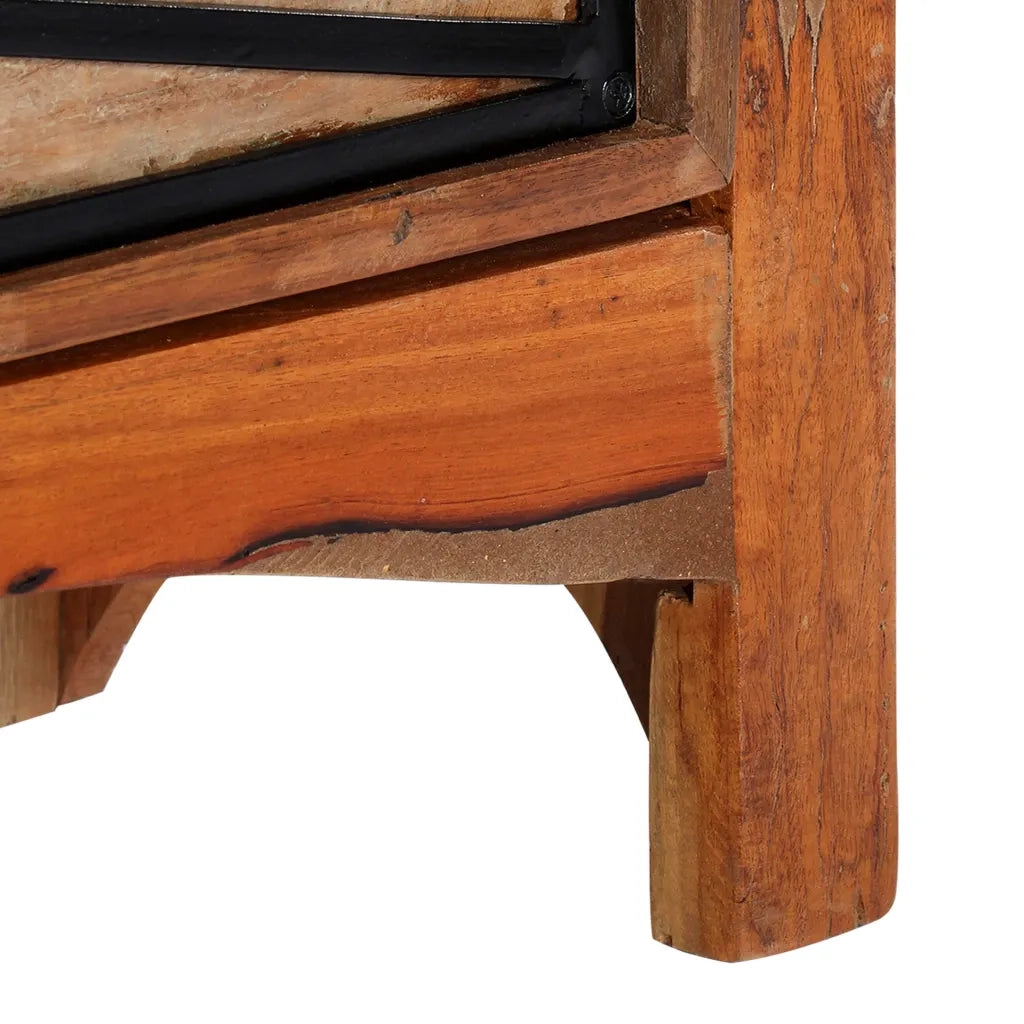 Mobile Porta TV 120x30x40 cm in Legno Massello di Recupero cod mxl 54930