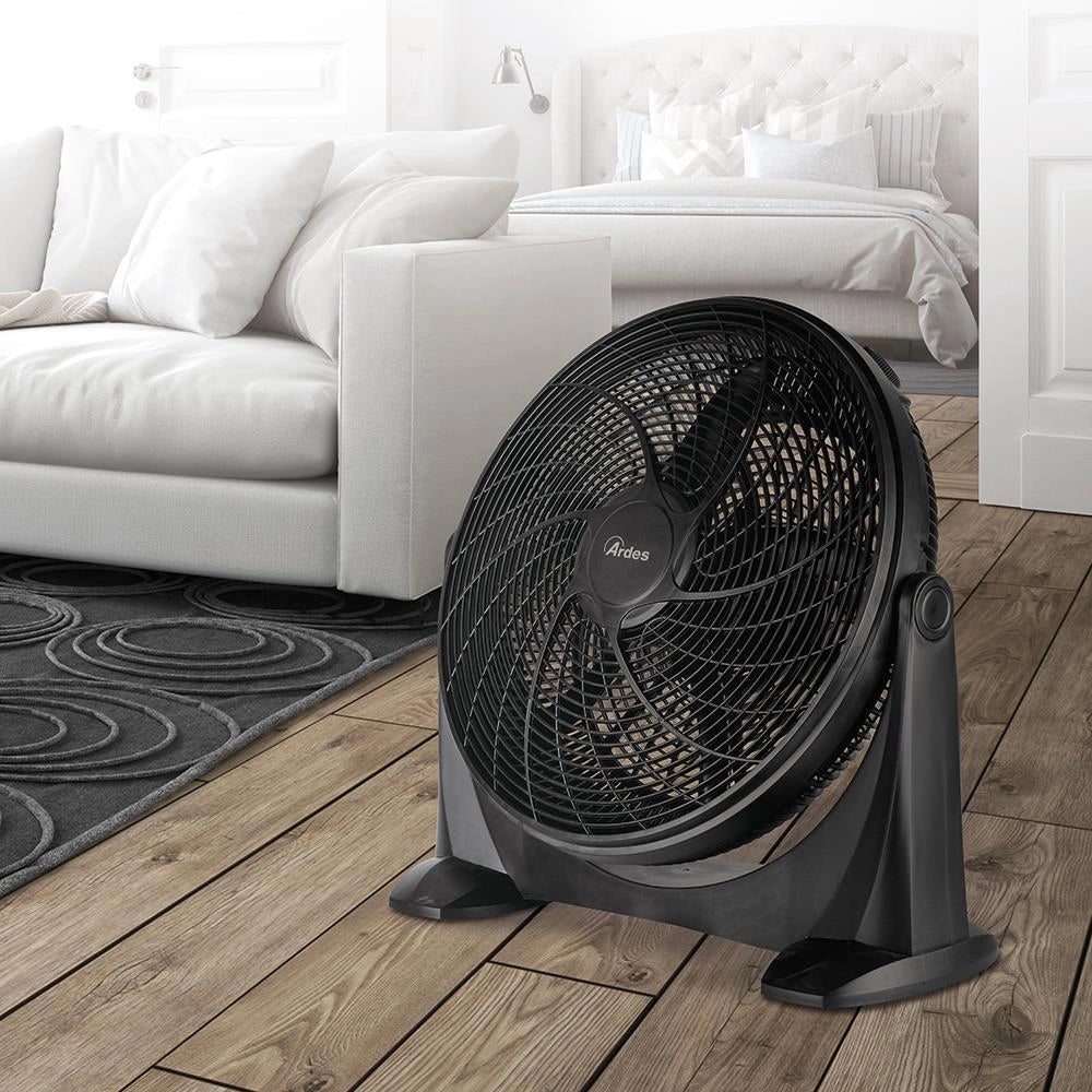 Ardes AR5A51 Space 51 Ventilatore da Pavimento 5 Pale 50 cm 100W 3 Velocita' 4128 m³-h 68 dB colore Nero