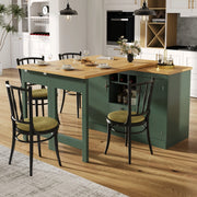 Tavolo da bar estensibile 360¡ã - Zephmum- Regolabile 120-180cm, verde scuro