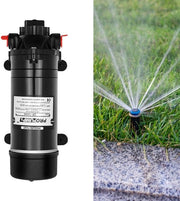 Pompa di acqua a membrana autoaspirante - booster - 160PSI - 220V - 0,55A - 5,1-5,5 L/min - Adatto per uso domestico - Bianco con argento - Pompa di acqua potente per uso domestico 1420