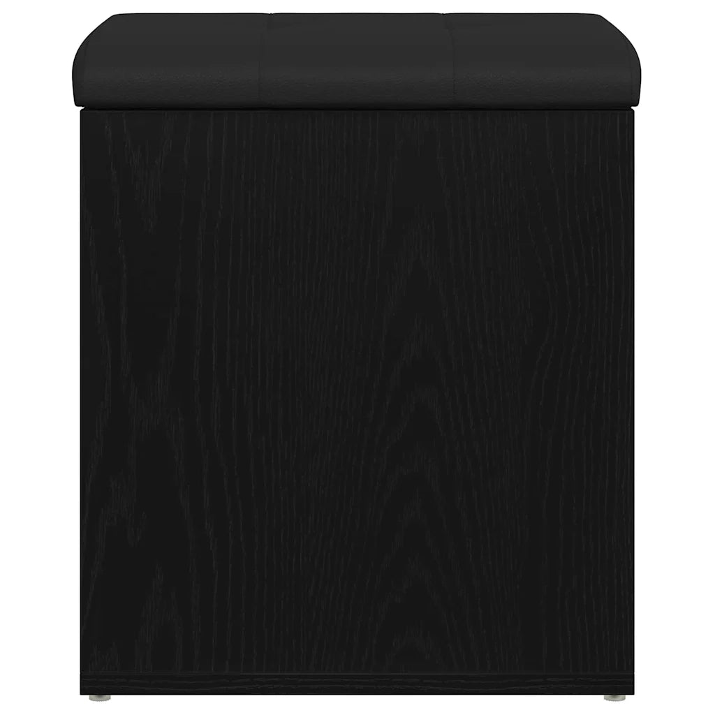Panchina con contenitore Rovere Nero 42 x 42 x 45 cm 862982