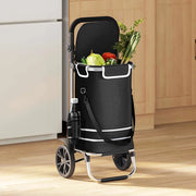 Carrello della spesa Nero 36,5 x 46,5 x 100,5 cm Tessuto Oxford 42002334