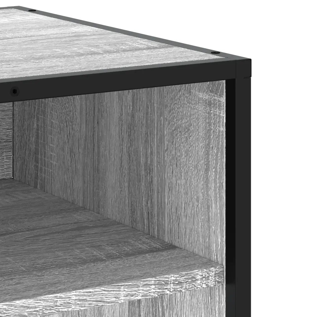 vidaXL Mobile TV Grigio Sonoma 91x40x46 cm Legno Multistrato e Metallo