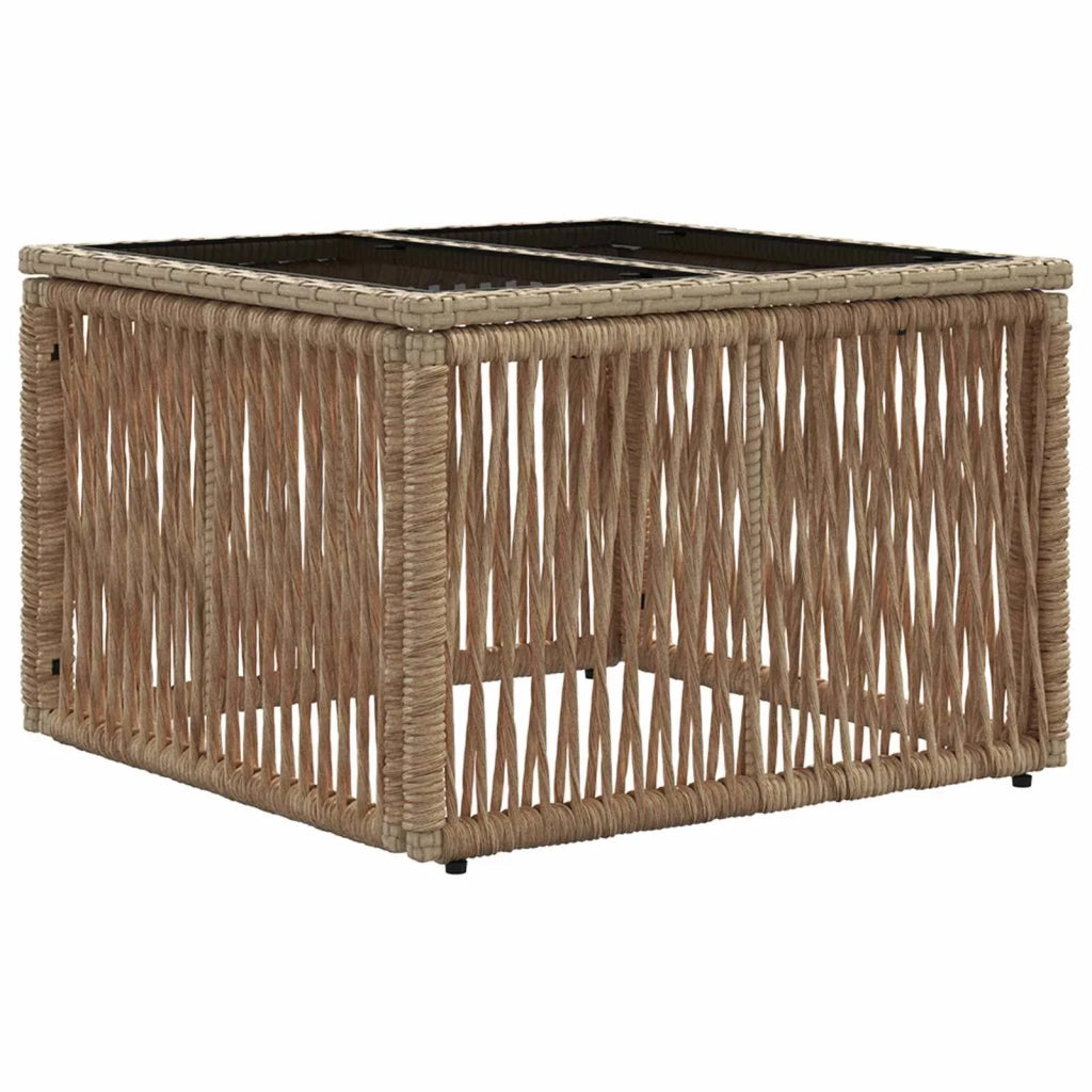 Set Divano da Giardino 10 pcs Beige polyrattan