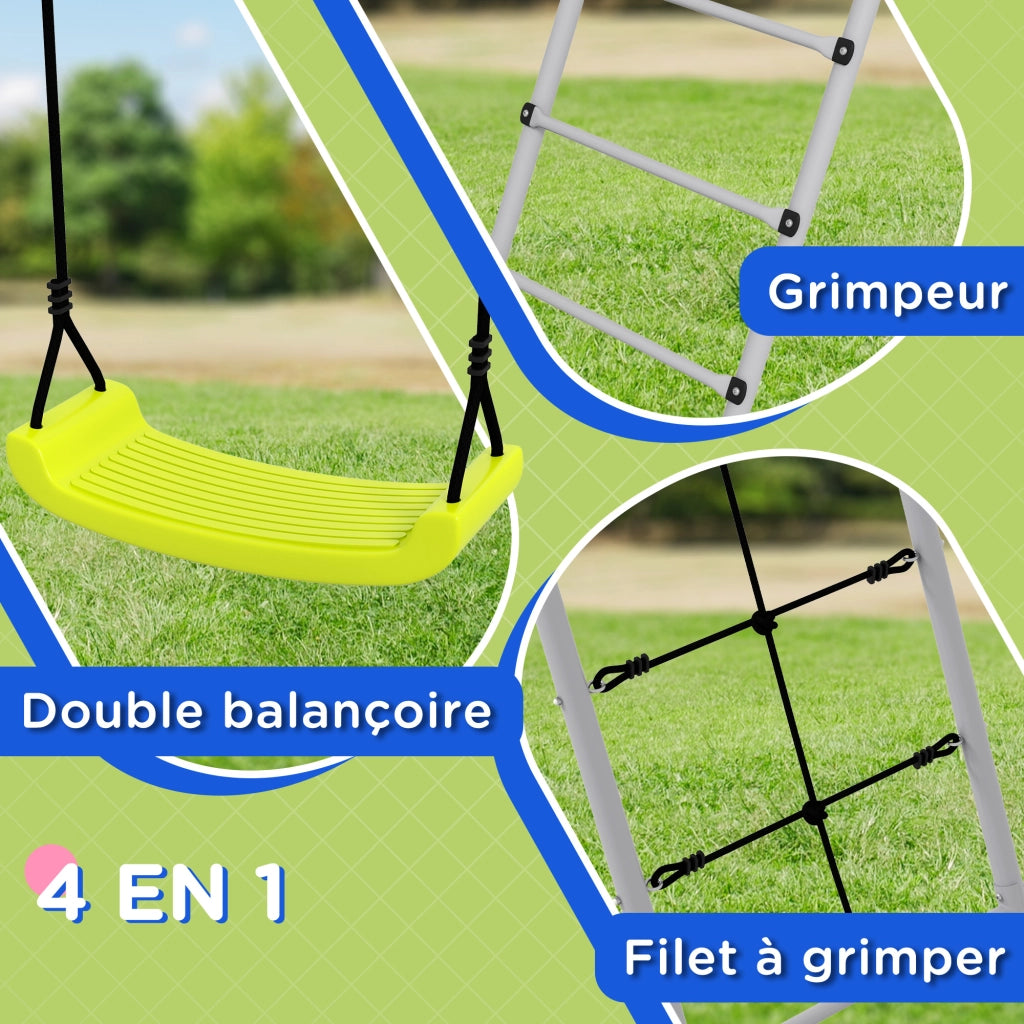 Portico per Altalene Bambini 4 in 1 ¨C zephmum ¨C Verde