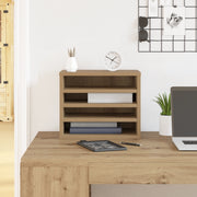 Organizer per Scrivania Rovere Artigianale 36x26x29.5 cm Legno Compensato