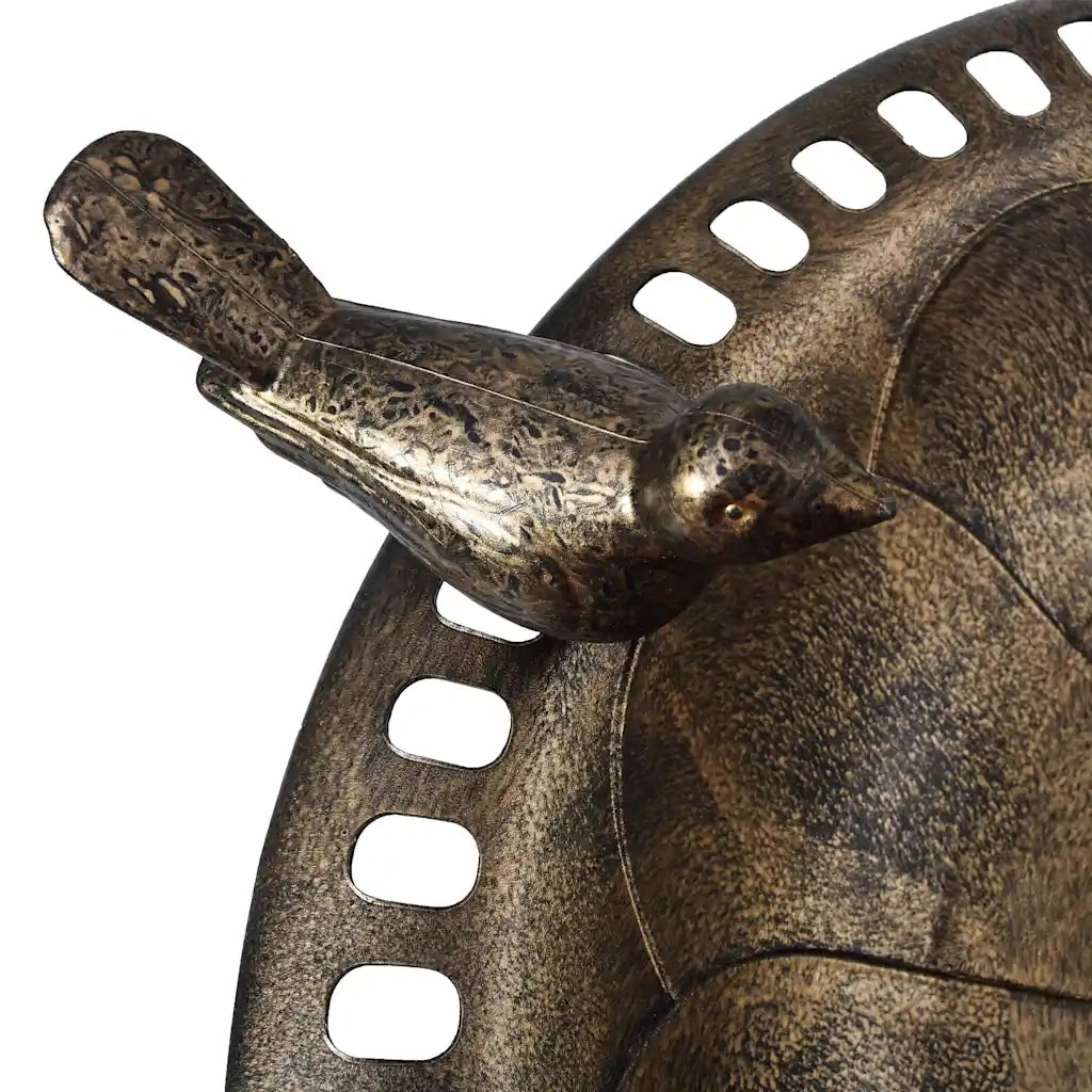Vaschetta Bagnetto per Uccelli da Giardino Bronzo in Plastica 48223
