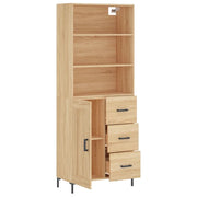 Credenza | Madia | Buffet da pranzo | Armadio da pranzo Rovere Sonoma 69,5x34x180 cm in Legno Multistrato