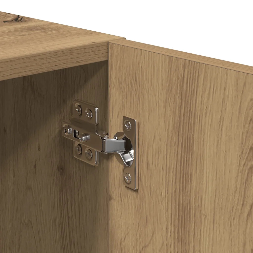Mobile TV-Credenza per TV-Console TV Rovere Artigianale 180x31,5x40cm in Legno Multistrato