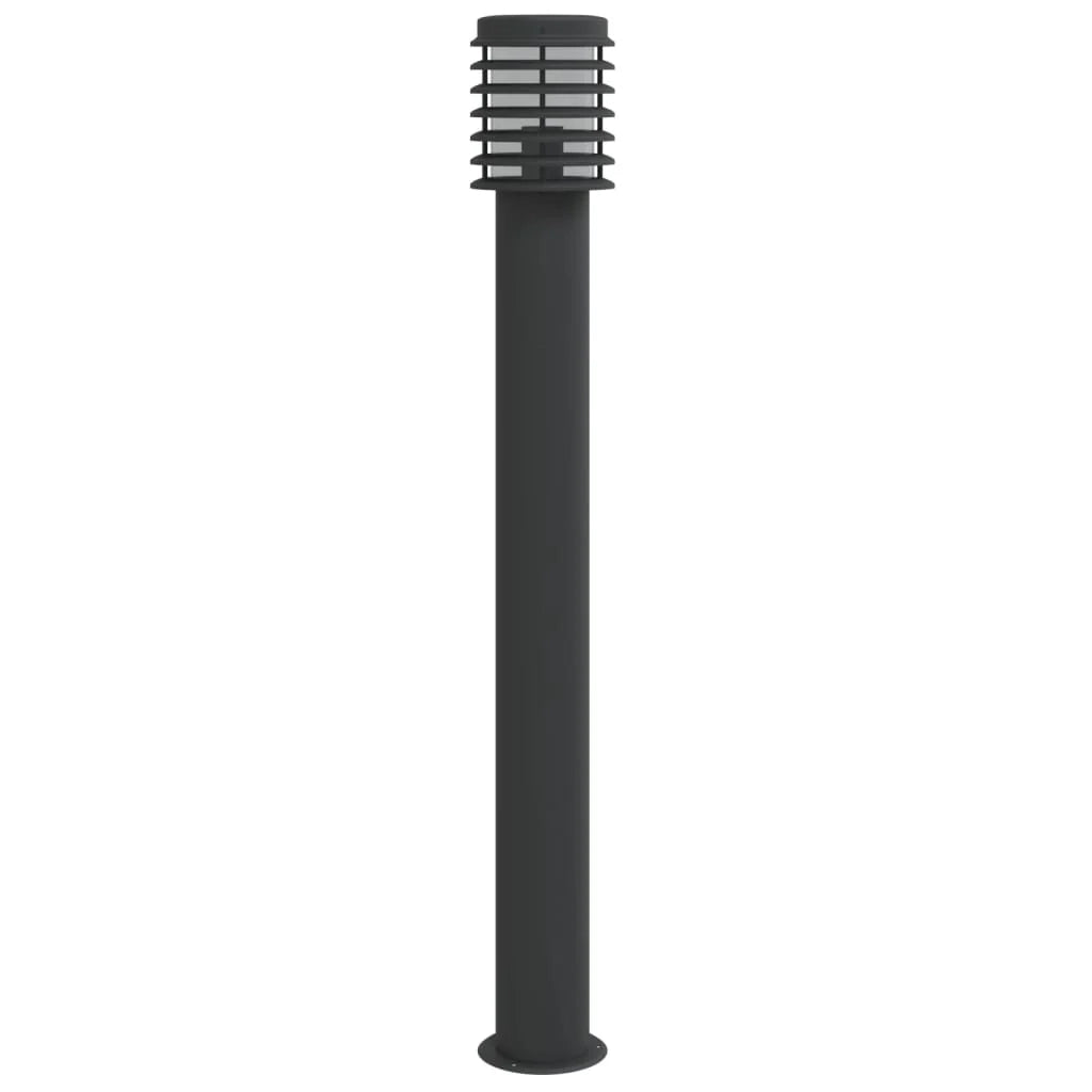 Lampada da terra per esterni 110 cm acciaio inox nero 02_0042505
