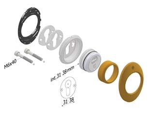 DEFENDER MECCANICO 4280 MECDEF BRONZATO- - ø mm.46x20h. - interasse mm.31 - 1 pezzi SECUREMME