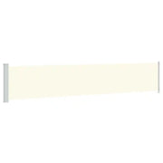 Tenda da Sole | Tenda laterale Retrattile per Patio 117x600 cm Crema