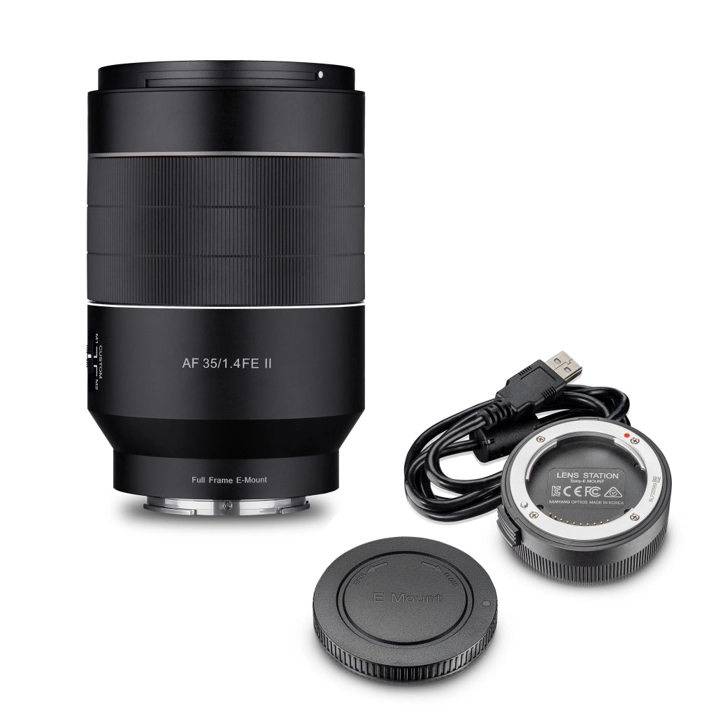 Obiettivo grandangolare AF 35mm F1.4 II FE per Sony E-Mount con Lens station - Autofocus full frame e APS-C a focale fissa - per fotocamere mirrorless - A9 A7 A1 Alpha serie 6000