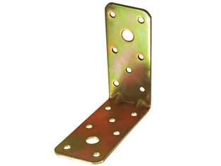 PIASTRA DI GIUNZIONE AD ANGOLO ART.869- - mm.40x90x90 - spessore mm.2,5 - 30 pezzi