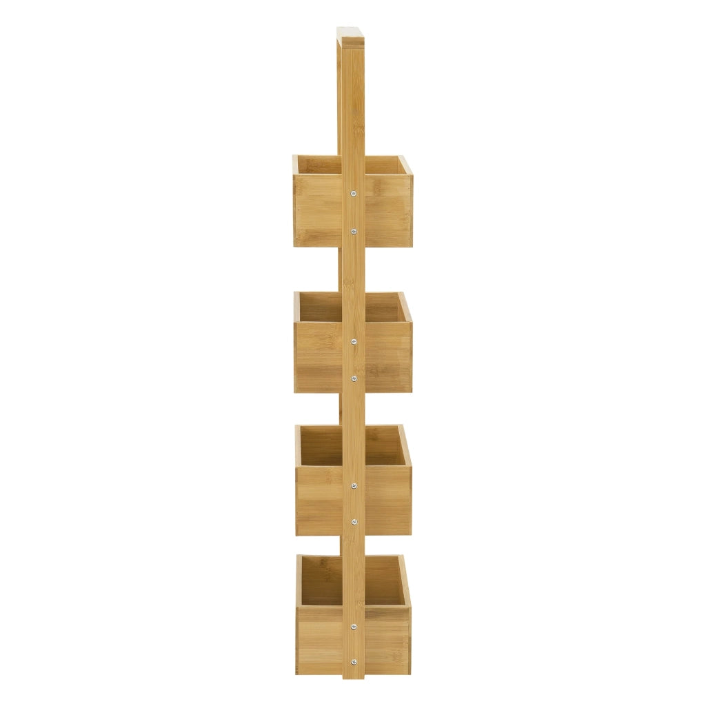 Mensola portaoggetti in bambù 28 x 16 x 88 cm 03_0006978