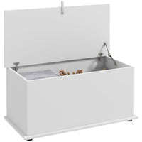 Panca Contenitore Multiuso 80x40x40 cm in Legno Bianco