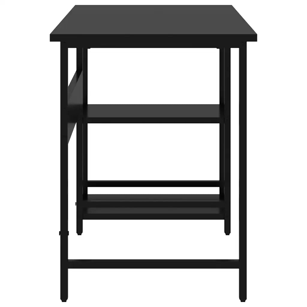 Scrivania per Computer Nera 105x50x72 cm in MDF e Metallo 20550