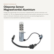 Olio Pomp con Valvola Magnetica in Lega di Alluminio - Sostituzione per 3008 1.6T - di Alta Qualità - Duraturo - Resistente ai Sforzi - Lunga Durata - Valvola Magnetica