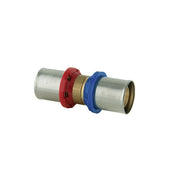 RACCORDO DRITTO DOPPIO PER CAMBIO SPESSORE TUBO A PRESSARE MULTISTRATO- 20x2 20x2,25- TDMB- pezzi 1