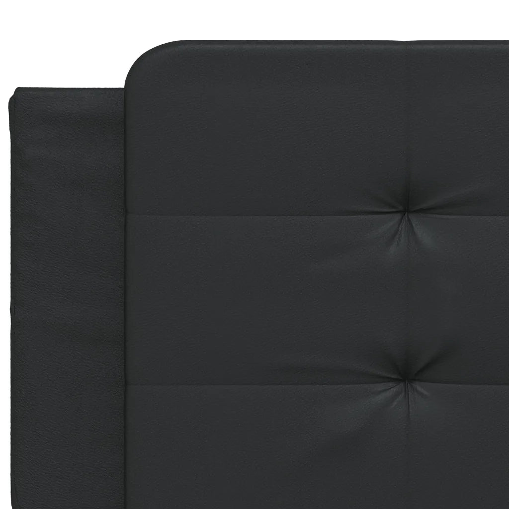 vidaXL Cuscino Testiera Nero 193 cm in Similpelle