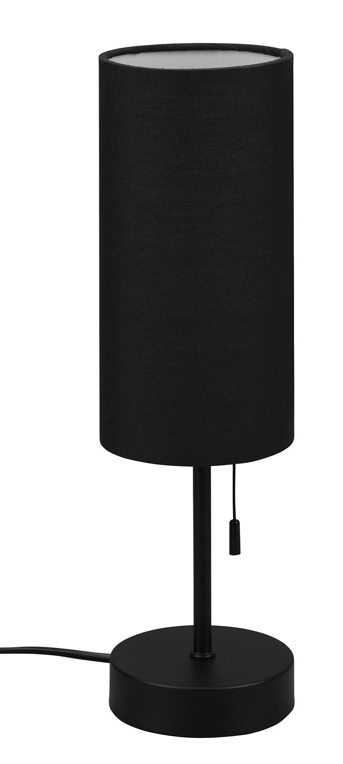 Lampada da Tavolo da Interno Attacco E14 in Metallo Nero Opaco