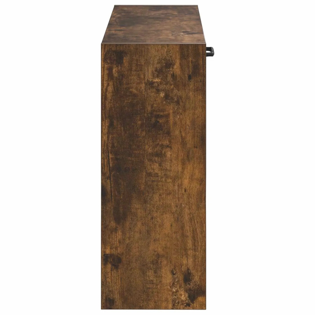Mobiletto per Scarpe da Muro HOORN 71 x 17 x 43 cm Rovere Fumo 897290