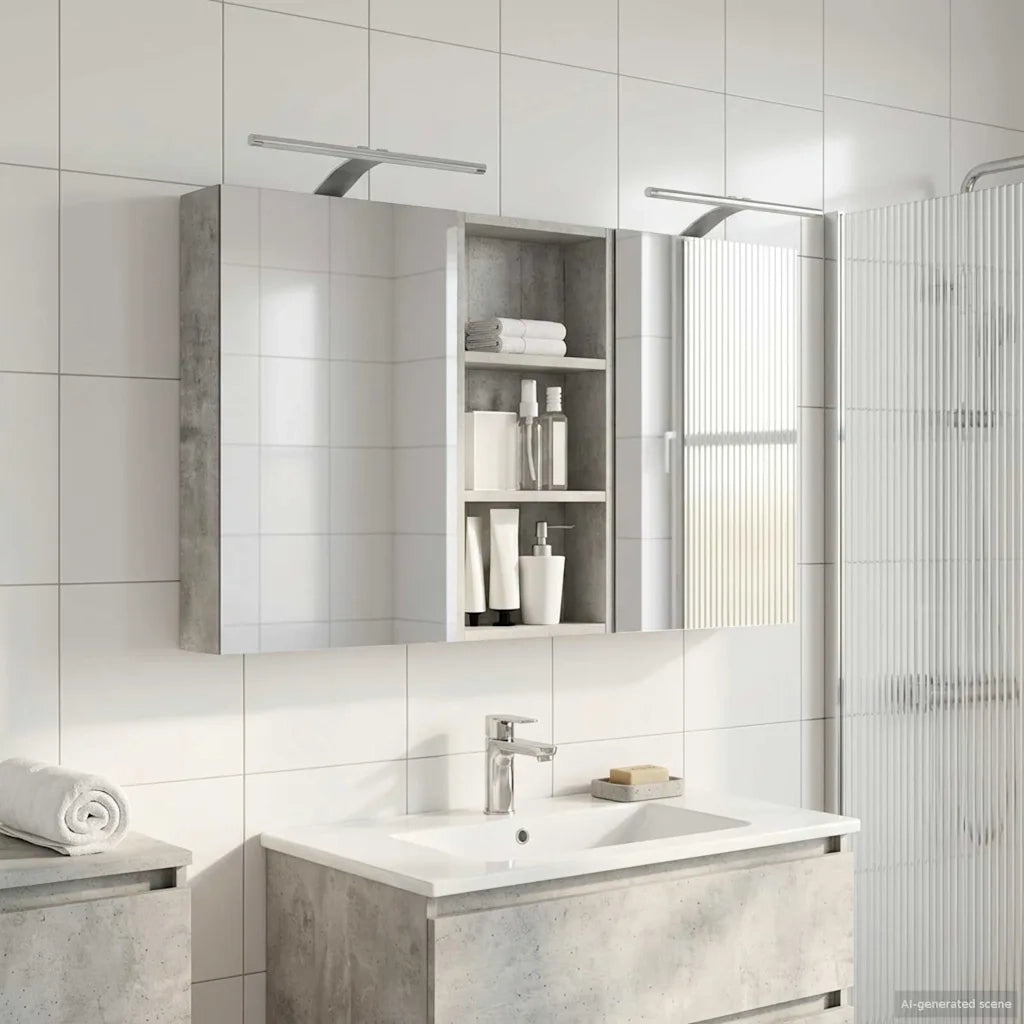 Set di Armadi da Bagno con porta 3 pcs 110 x 10,5 x 60,5 cm 3403723