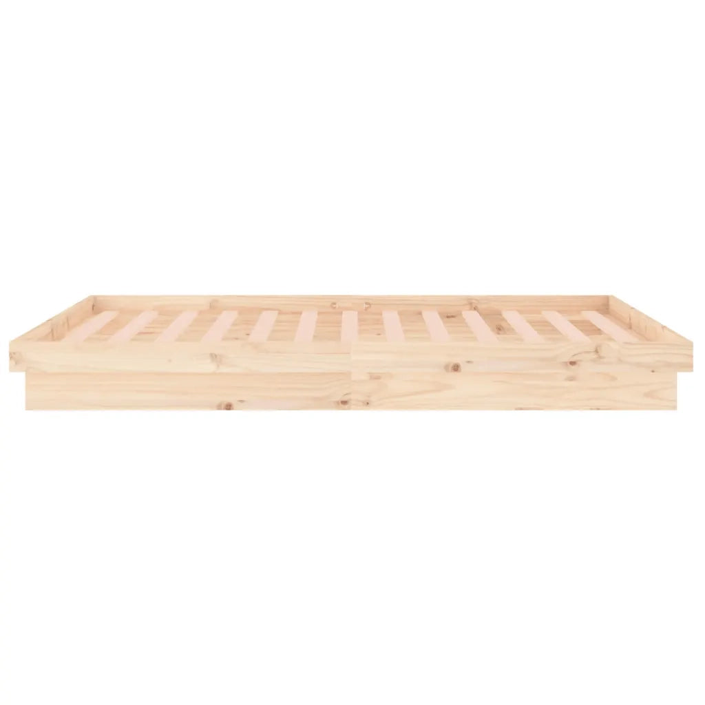 Giroletto con LED-Struttura Letto 120x190 cm Small Double in Legno Massello 847314