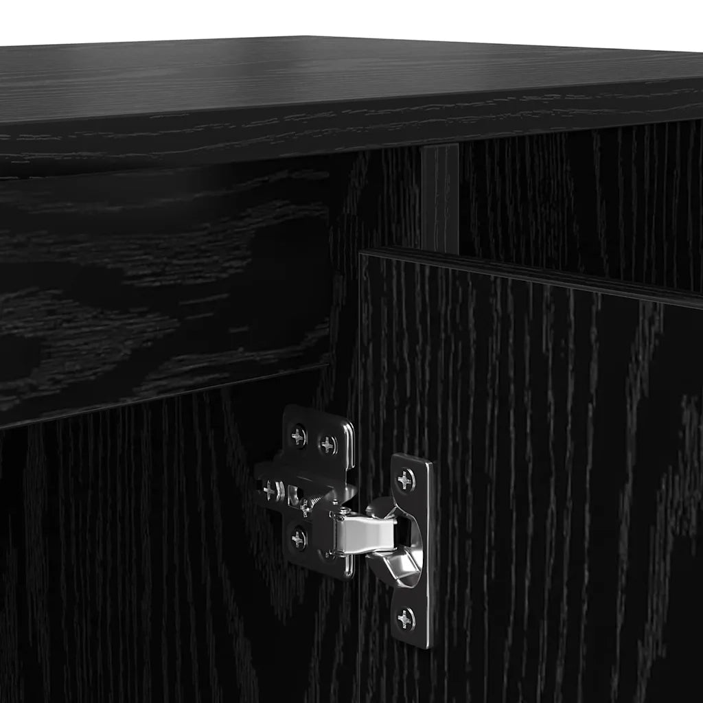 Mobile TV Rovere Nero 100 x 35 x 55 cm Legno multistrato 882722