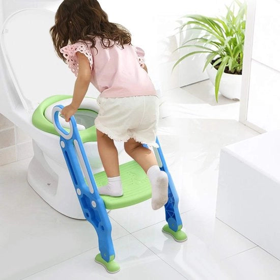 Adatto per bambini - Toilet trainer con cassetto - Regolabile altezza - Ripiegabile - Materiali di alta qualità - Sicurezza fino a 75 kg - Per l'uso autonomo del bagno - Toilet per bambini