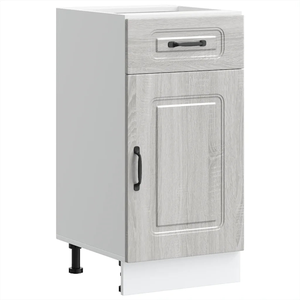 Base da Cucina-Mobile Base da Cucina Kalmar Grigio Sonoma in Legno Multistrato 559825