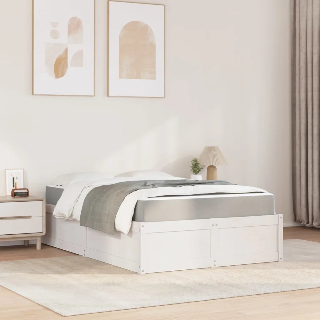Giroletto Bianco 140x190 cm in Legno Massello di Pino 3281947