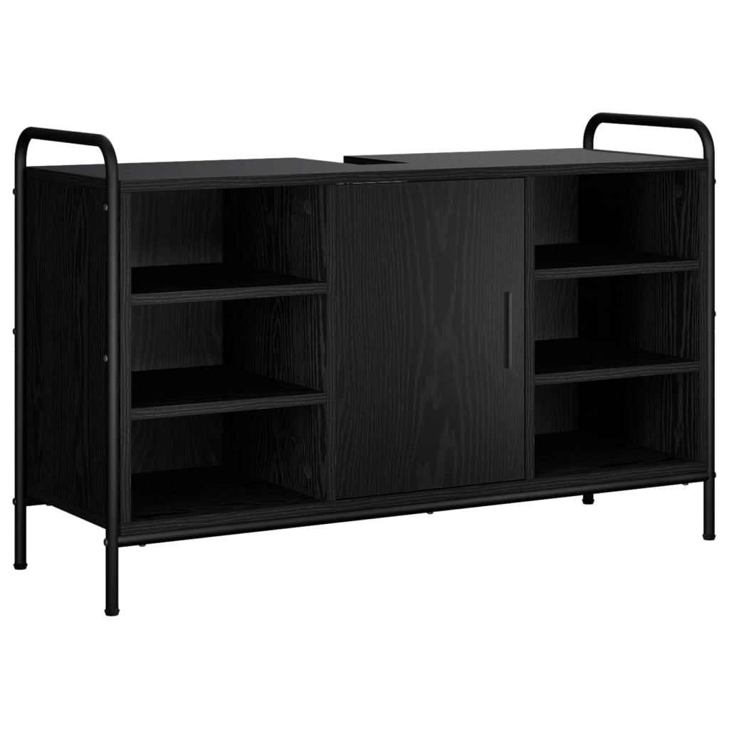 Mobile da Bagno Rovere Nero 95 x 34 x 61 cm 8014076