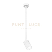 GFA1396- FARETTO SPOT ORIENTABILE 1 LUCE ATTACCO GU10 COLORE BIANCO SATINATO D.5,7CM H.43+9CM